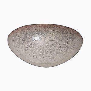 Italian Dome Ceiling or Wall Light in Frosted Murano Glass from Mazzega, 1960s
