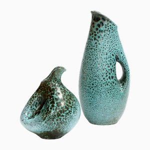 Vases par Wilhelm and Elly Kuch pour Kuch Ceramic Studio Pottery, Allemagne, 1950s, Set de 2