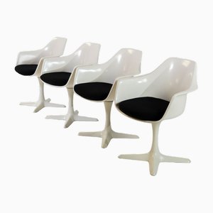 Tulip Chairs by Maurice Burke for Arkana, 1970s, Set of 4