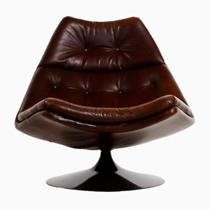 Leather F511 Lounge Chair by Geoffrey Harcourt for Artifort, 1960s