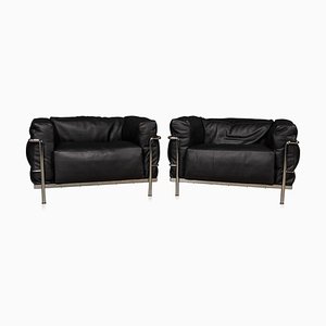 Large Model Chairs by Le Corbusier for Cassina, 2000, Set of 2