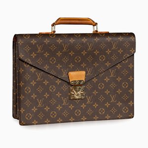 Porte-documents Souple Louis Vuitton en Toile Monogram, 2000