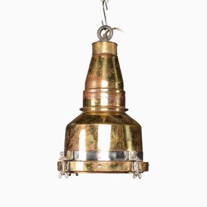 Dänische Vintage Frachtschifflampe aus Messing, 1960