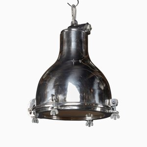 Lampe pour Navire Cargo Vintage en Aluminium Poli, Danemark, 1960