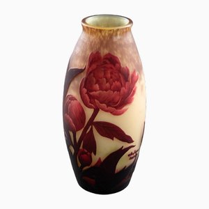 Peony Vase from Muller Frères, 1890s