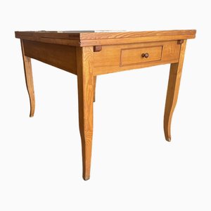 Table Dépliante Antique en Frêne