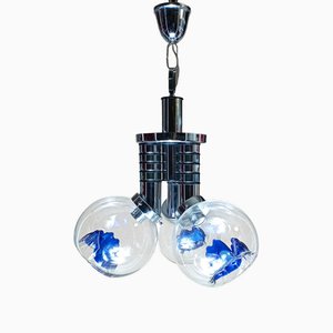 Deckenlampe von Toni Zuccheri für Mazzega, 1970er