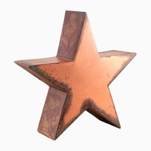 Estrella vintage de cobre, Italia, años 60
