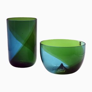 Coreani Vases by Tapio Wirkkala for Venini, 1970s, Set of 2