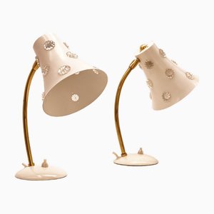 Lámparas de mesa atribuidas a Emil Stejnar para Rupert Nikoll, Austria, años 50. Juego de 2