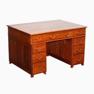 Twin Pedestal Partners Desk with Drawers from M. Hayat & Bros LTD