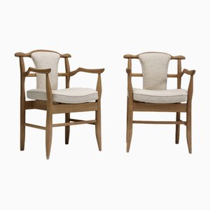 Fumay Dining Armchairs by Guillerme et Chambron for Votre Maison, 1960s, Set of 2