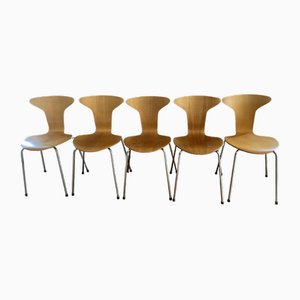 3105 Mosquito Stühle von Arne Jacobsen für Fritz Hansen, 1965, 5er Set