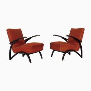 Armchairs by Jindřich Halabala for Up Races, Set of 2