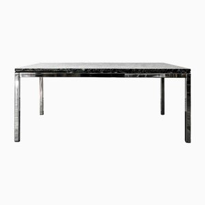 Mid-Century Coffee Table in Chrome and Green Marble, 1960