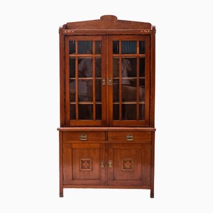 Art Nouveau Book Cabinet with Intarsia, 1890s