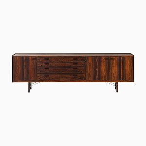 Sideboard in Rosewood and Steel attributed to Ib Kofod-Larsen, 1960s