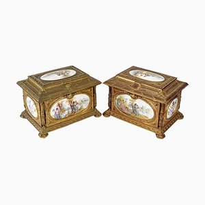 Napoleon III Jewelry Boxes, Set of 2