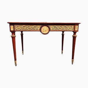 Mahogany, Gilt Bronze and Marble Middle Table, Napoleon Iii Period