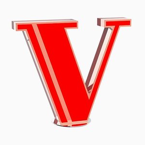 Letter V Graphics Lamp by Circu