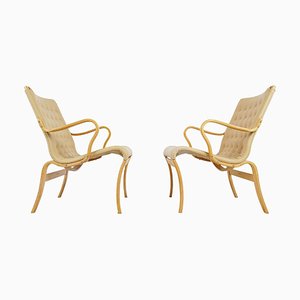 Mina Lounge Chairs attributed to Bruno Mathsson, 1960s, Set of 2