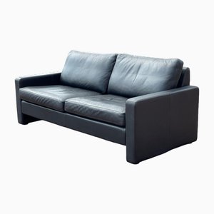 Mid-Century Conseta Sofa in Black Leather from COR, 1960s