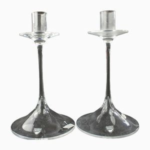 Candelabros de Nils Landberg, años 70. Juego de 2