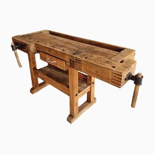 Vintage Workbench in Beech from Nooitgedacht