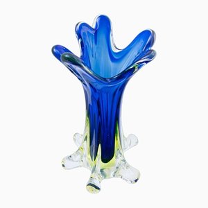 Glass Vase by Fratelli Toso for MCM, Italy, 1970s