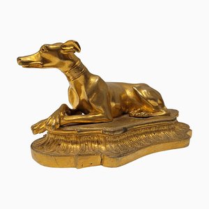 Napoleon III Greyhound Figurine in Bronze