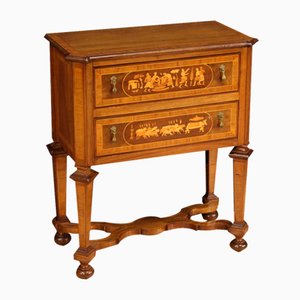 Small Louis XIV Italian Inlaid Commode, 1950s