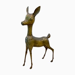 French Brass Deer, 1960s