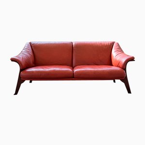 2-Sitzer Sofa aus Leder von Poltrona Frau, 1980er