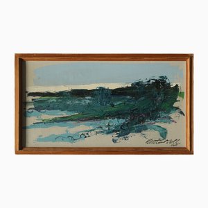 Kurt Losell, Landscape, 1967, Oil on Canvas, Framed