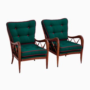 Vintage Stühle von Paolo Buffa, 1950er, 2er Set