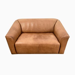 Cognac Leather Ds-47 2-Seater Sofa from de Sede, Switzerland, 1970s
