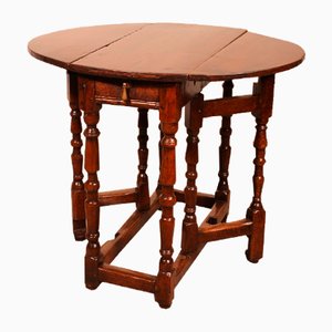 Antique Oak Gateleg Table, 1700s