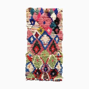 Vintage Moroccan Colorful Boucherouite Rug, 1990s