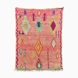 Pink Traditional Moroccan Berber Vintage Boujaad Rug, 1990s