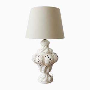 Lámpara de mesa italiana al estilo de Capodimonte, años 60