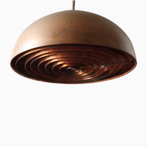Lámpara colgante de cobre de Jo Hammerborg para Fog and Morup, años 60