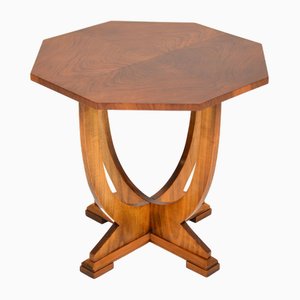 Art Deco Walnut Figured Coffee Table, 1930s