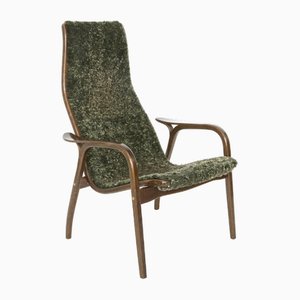 Sillón Lamino de piel de oveja de Yngve Ekström para Swedese