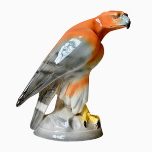 Grand Eagel en Céramique de Hirschauer Ceramic, 1930s