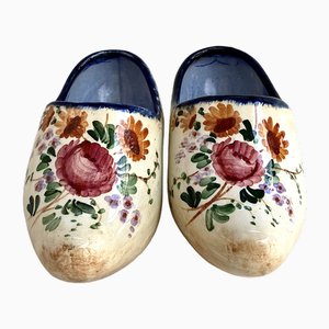 Vintage Porcelain Trinket Holders, Belgium, 1960s, Set of 2