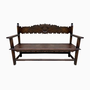 Vintage French Bench in Wood, 1920