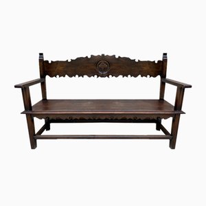 Vintage French Bench in Wood, 1920