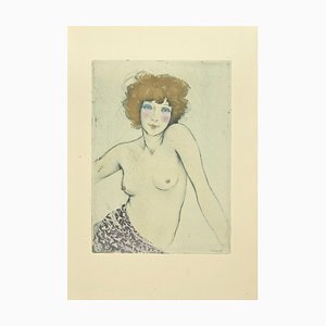 Édouard Chimot, Nude, Etching, 1930s