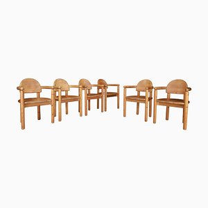 Dining Room Chairs in Pine by Rainer Daumiller, Denmark, 1970s, Set of 6