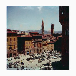 Piazza della Signoria, Florencia, Italia, 1956/2020, Fotografía